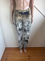 Oui Odile! Broek maat 42 crème zwart wit bruin print, Beige, Maat 42/44 (L), Ophalen of Verzenden, Zo goed als nieuw