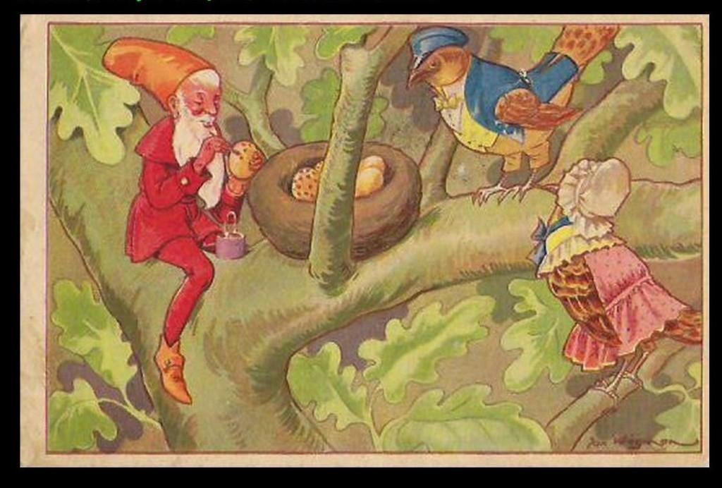 Jan Wiegman kabouters  (4), Verzamelen, Verzenden, 1920 tot 1940, Gelopen, Sterren en Beroemdheden