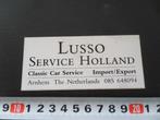 sticker arnhem LUSSO classic car service, Ophalen, Zo goed als nieuw