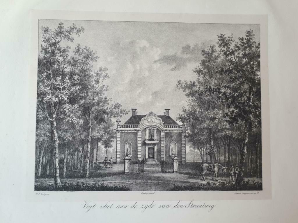 20 / Breukelen    Vechtvliet  Litho 1836  vrij zeldzaam, Ophalen of Verzenden
