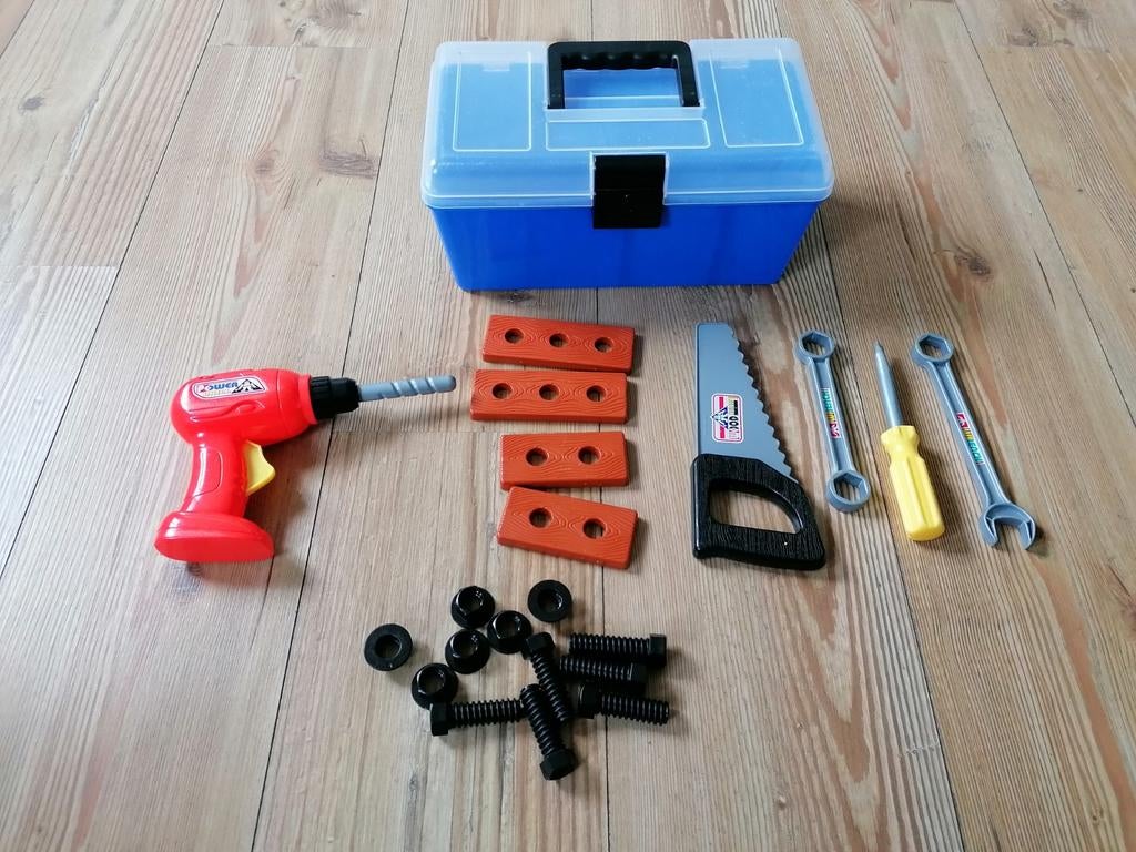 Speelgoed gereedschapskist met inhoud, Ophalen of Verzenden, Jongen of Meisje