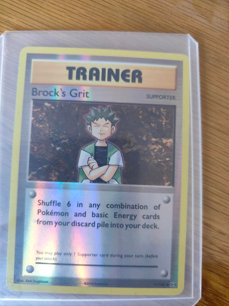 Brock's Grit Trainer Kaart - Foil, Ophalen of Verzenden, Zo goed als nieuw, Losse kaart, Foil