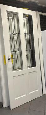 Opdekdeur met glas 211.5x88cm, Ophalen, Gebruikt, 80 tot 100 cm, Binnendeur