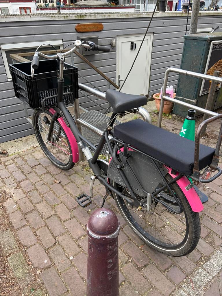Workcycles Fr8 damesfiets met voordrager, Terugtraprem, Gebruikt, Versnellingen, 56 cm of meer