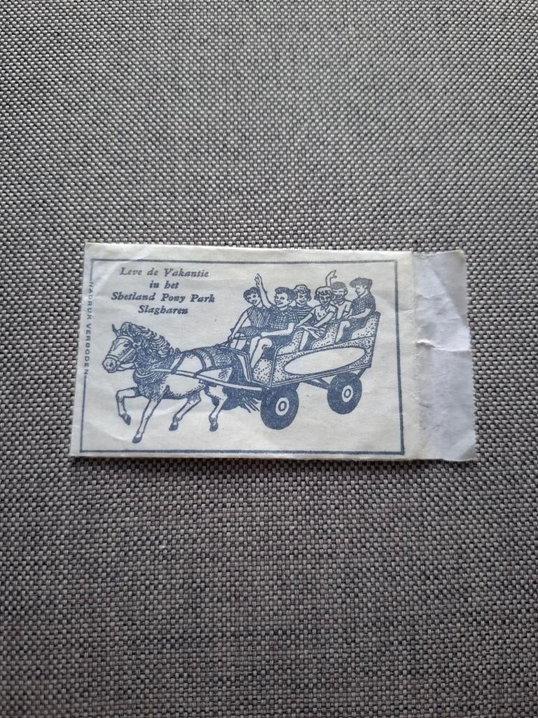 Pony Park Slagharen suikerzakje, Ophalen of Verzenden, Nederland