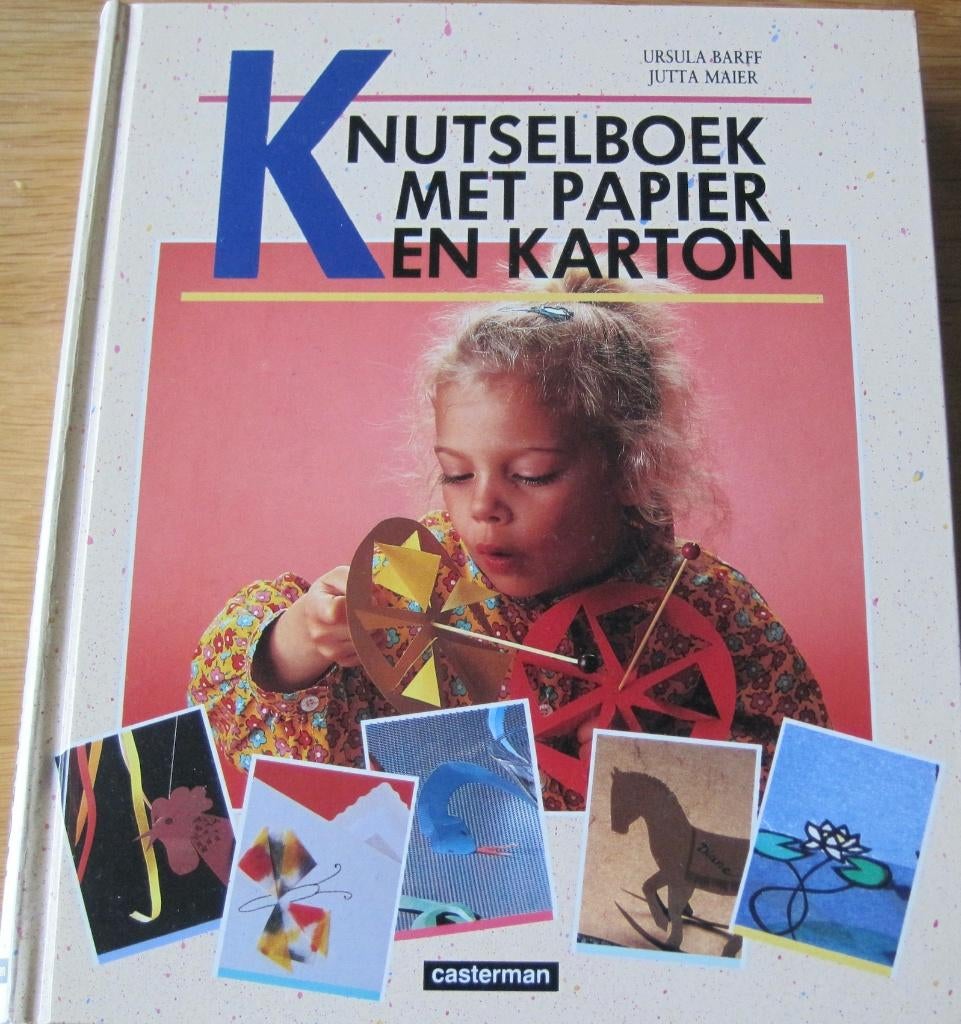 Knutselboek met papier en karton - knutsel ideeën peuters, Ophalen of Verzenden, Zo goed als nieuw, Overige onderwerpen, Geschikt voor kinderen