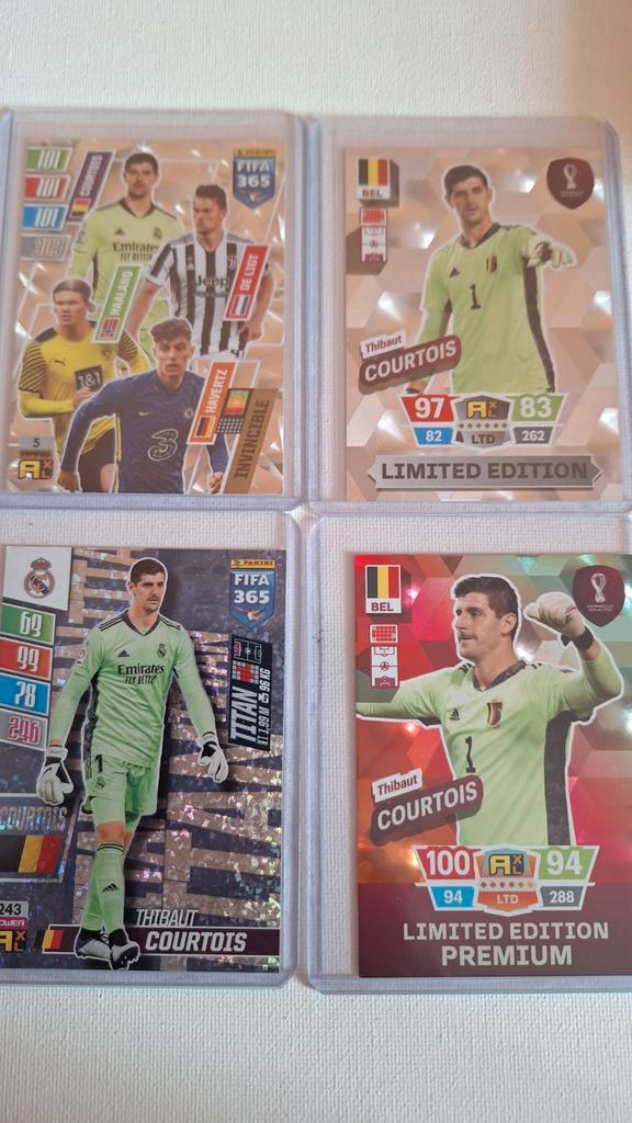 Thibaut Courtois Voetbal Kaartencollectie - Zeldzaam, Verzamelen, Sportartikelen en Voetbal, Zo goed als nieuw, Spelerskaart, Buitenlandse clubs