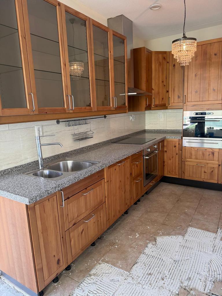 Ikea Rationell keuken zonder zonder blad Gedemonteerd, Huis en Inrichting, Ophalen, Zo goed als nieuw, Wit, Hoekkeuken