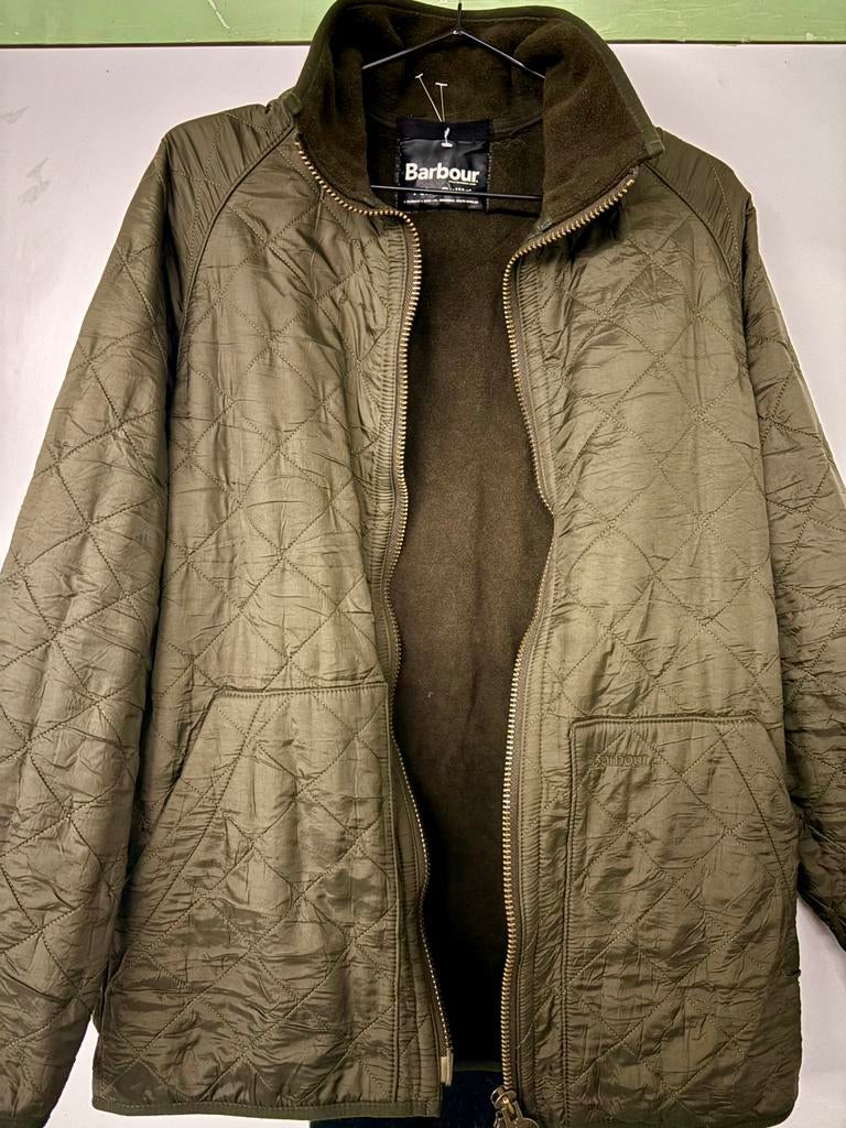 ORIGINELE BARBOUR POLAR LIDDESDALE QUILTED GROEN JAS HEREN L, Ophalen of Verzenden, Zo goed als nieuw, Maat 52/54 (L), Groen