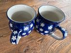 2 mooie bolmokjes Bunzlau Castle, Ophalen of Verzenden, Keramiek, Overige stijlen, Kop(pen) en/of Schotel(s)