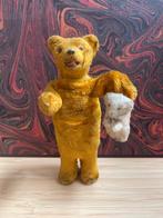 Antieke Duitse staande teddy beer met piep, Ophalen of Verzenden