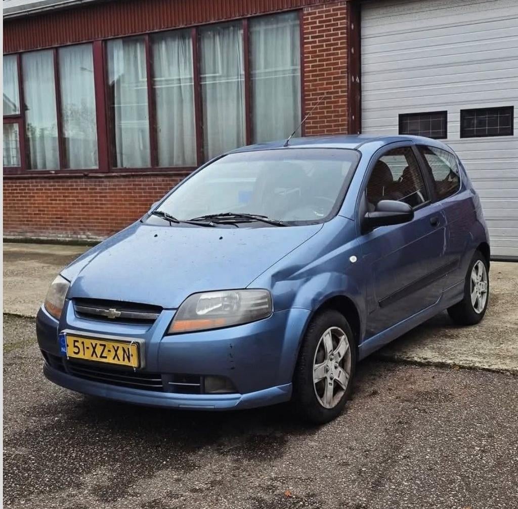 Chevrolet Kalos 1.2 3D 2007 Blauw, Voorwielaandrijving, 1150 cc, 40 €/maand, 4 cilinders