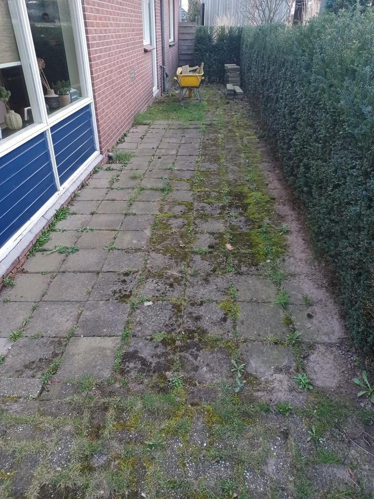 Gratis 8m2 30x30cm stoeptegels, Ophalen, Gebruikt, Beton, Terrastegels