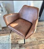 Fauteuil van merk Zuiver, Huis en Inrichting, Fauteuils, Ophalen, Zo goed als nieuw, 75 tot 100 cm, Leer