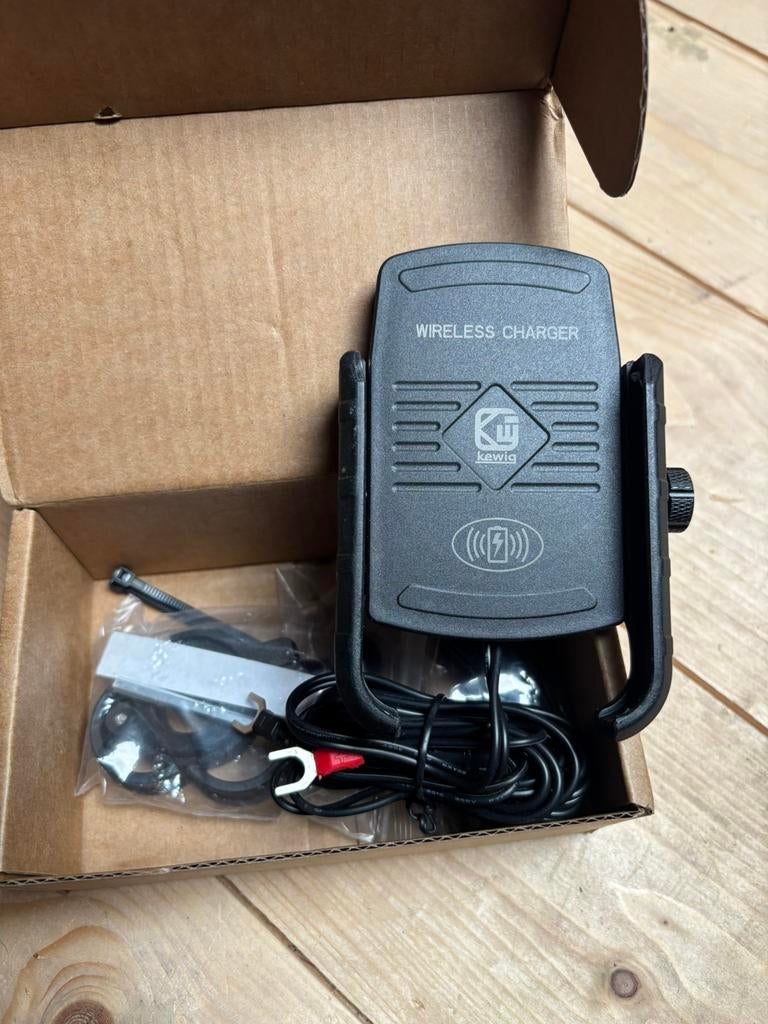 Telefoonhouder de motor of scooter met draadloos laden, Ophalen of Verzenden, Nieuw, Motor