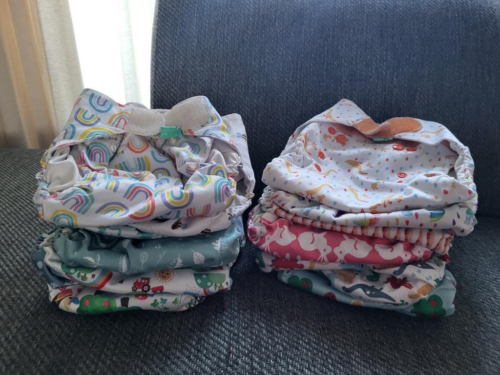 Complete set wasbare luiers, Ophalen of Verzenden, One size