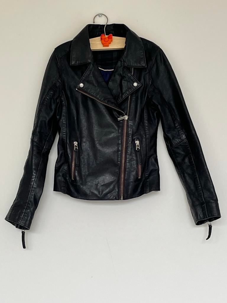 McGregor leren jack maat 140, Kinderen en Baby's, Kinderkleding | Maat 140, Ophalen of Verzenden, Gebruikt, Meisje, Jas