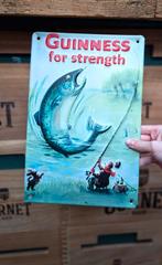 Guinness Reclamebord - Vissen, Ophalen of Verzenden, Gebruikt, Reclamebord, Plaat of Schild, Overige merken