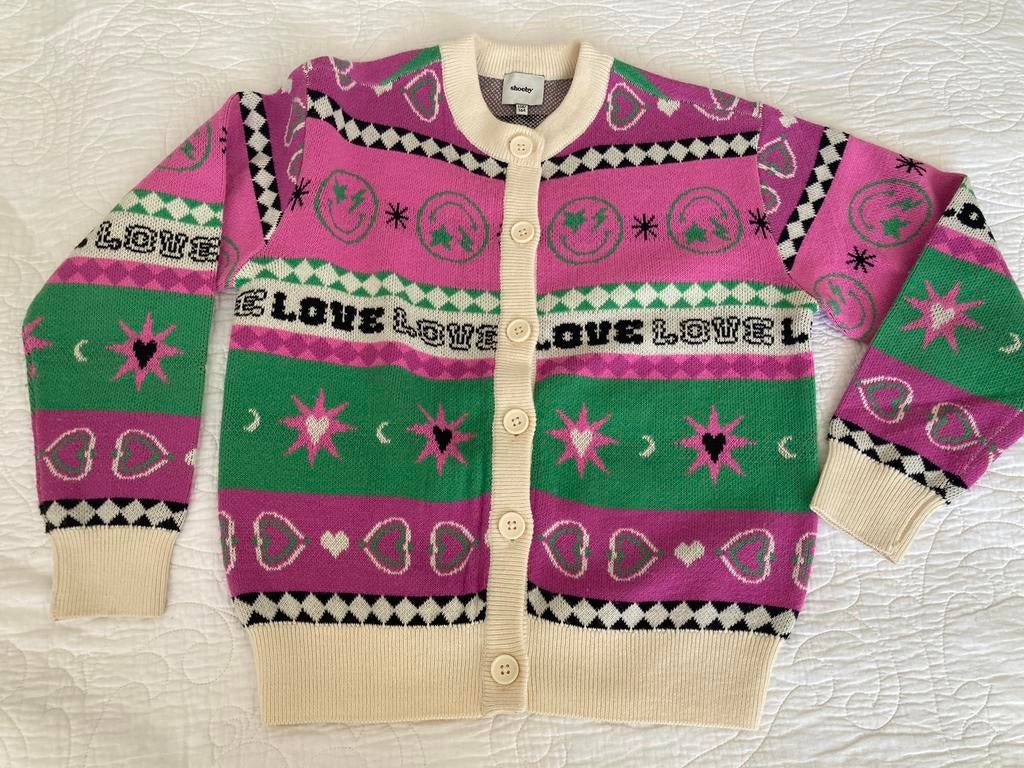 Shoeby Jaquard gebreid vest meisje 152/158, Kinderen en Baby's, Kinderkleding | Maat 152, Meisje, Trui of Vest, Ophalen of Verzenden