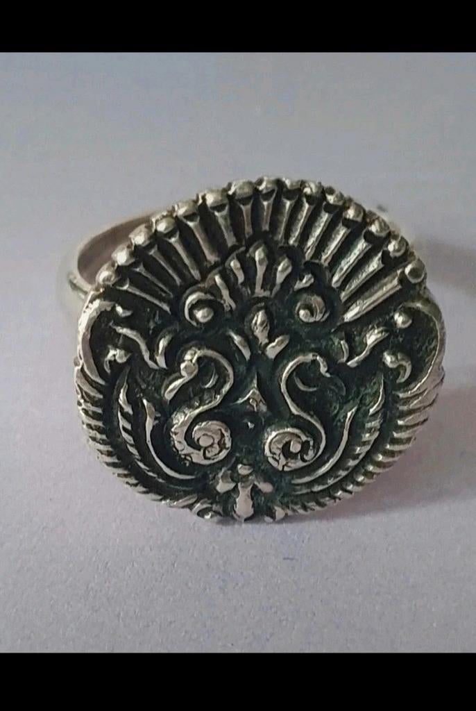 Vintage Zilveren Garuda Ring - Handgemaakt 800 Zilver, Ophalen of Verzenden, Zilver, Zilver, Dame of Heer