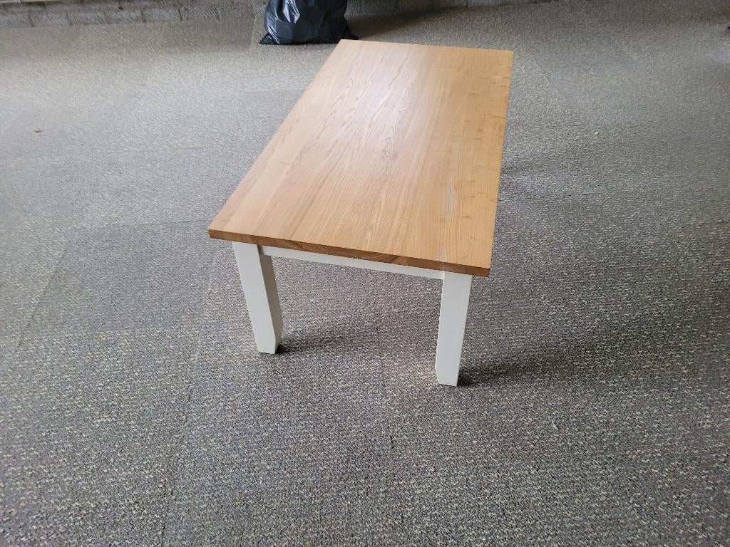 1x nieuwe eiken salontafel nog nieuw in doos, Huis en Inrichting, Tafels | Salontafels, Ophalen, 100 tot 150 cm, Eikenhout, Nieuw