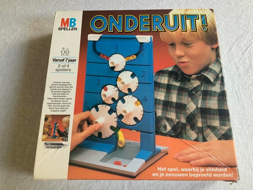 Onderuit, Een of twee spelers, Ophalen of Verzenden, Gebruikt, MB Spellen
