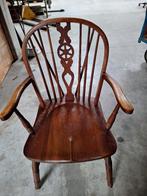 oude houten Engelse Windsor Backwheel stoel, Ophalen