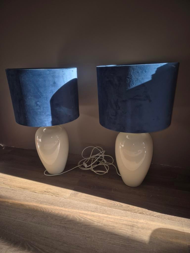 Twee staande lampen, Ophalen, Metaal