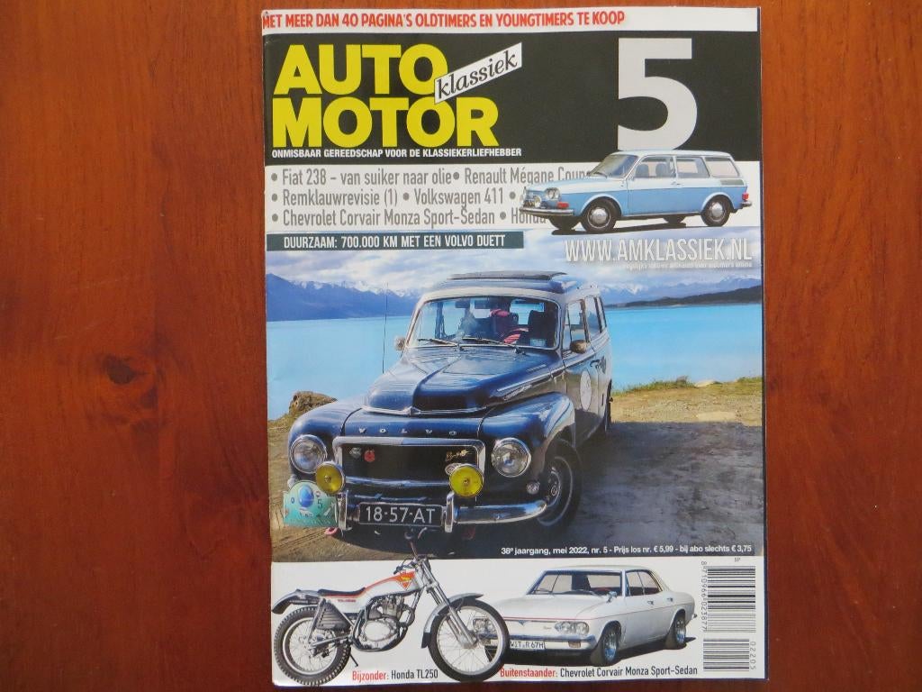 Auto Motor Klassiek 5 2022 Fiat 238, Renault Mégane Coupé, Ophalen of Verzenden, Nieuw, Renault