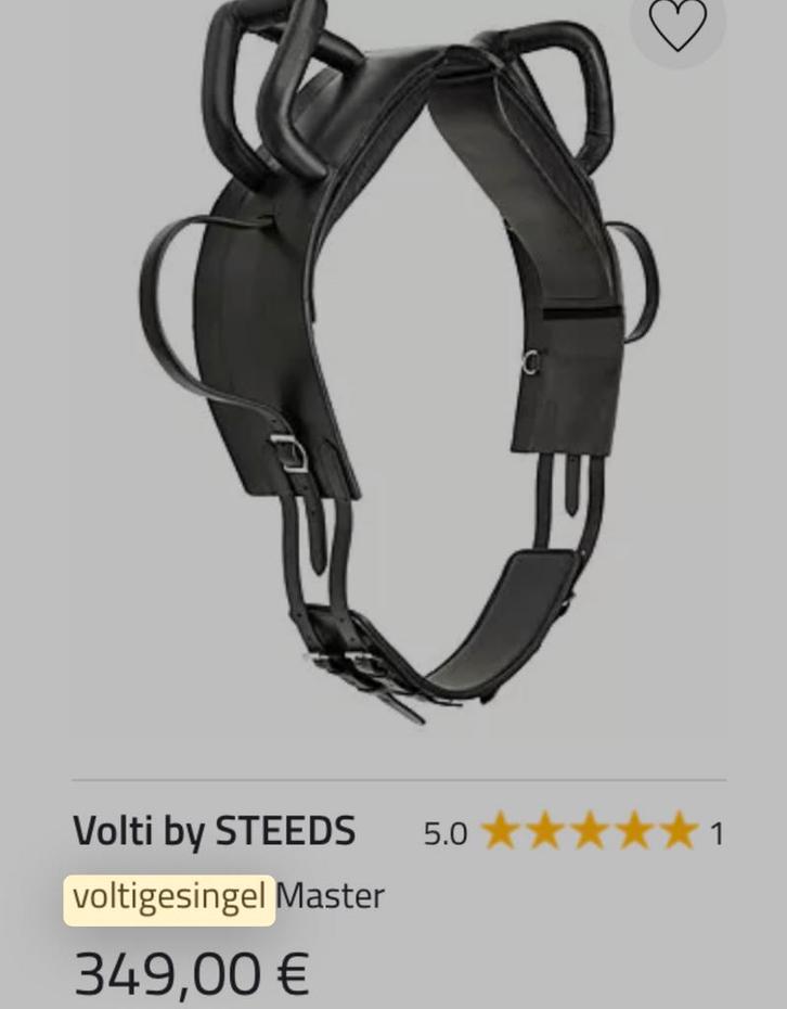 ZGAN Voltigesingel, Dieren en Toebehoren, Paarden en Pony's | Hoofdstellen en Tuigage, Zo goed als nieuw, Overige soorten, Ophalen of Verzenden