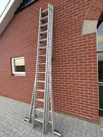 Ladder 3 x 14 ( degelijke ladder ), Doe-het-zelf en Verbouw, Ophalen, Zo goed als nieuw, Ladder, Opvouwbaar of Inschuifbaar