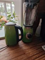 Groene waterkoker en blender set - Silvercrest, 1 tot 2 liter, Ophalen of Verzenden, Gebruikt, Draadloos