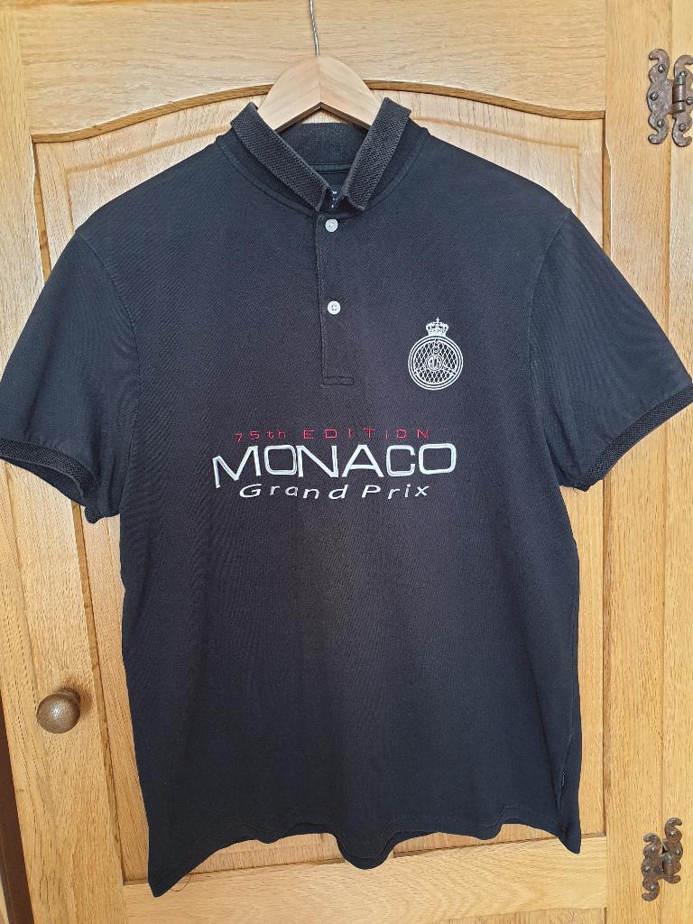 Heren Polo McGregor Monaco Grand Prix 75e edition zwart mt L, Kleding | Heren, Maat 52/54 (L), McGregor, Zwart, Ophalen of Verzenden
