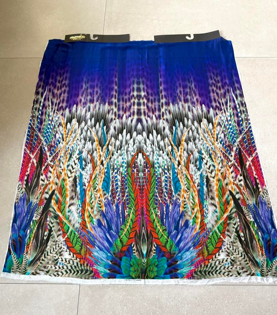 Italiaanse 100% moerbei zijden stof - 134 cm x 116 cm, Ophalen of Verzenden