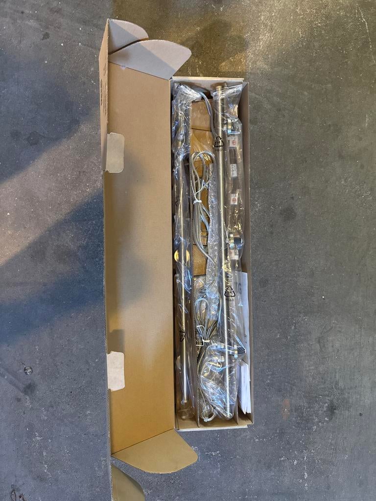 IKEA TIDIG Plafondspot met 6 lampen, chroom, Ophalen