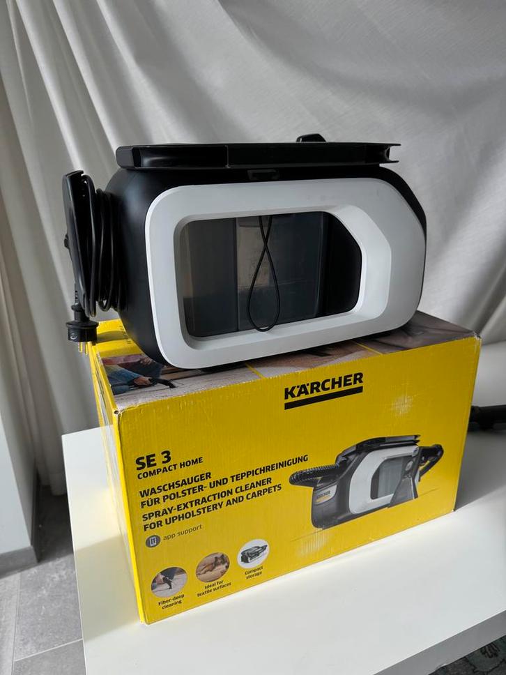 Kärcher SE 3 Compact Home sproei-extractiereiniger, Witgoed en Apparatuur, Stofzuigers, Gebruikt, Waterstofzuiger, Reservoir, Ophalen of Verzenden