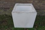 Polyester bloembak plantenbak 50x50x50 | wit, Ophalen, Kunststof, Gebruikt, Minder dan 60 cm
