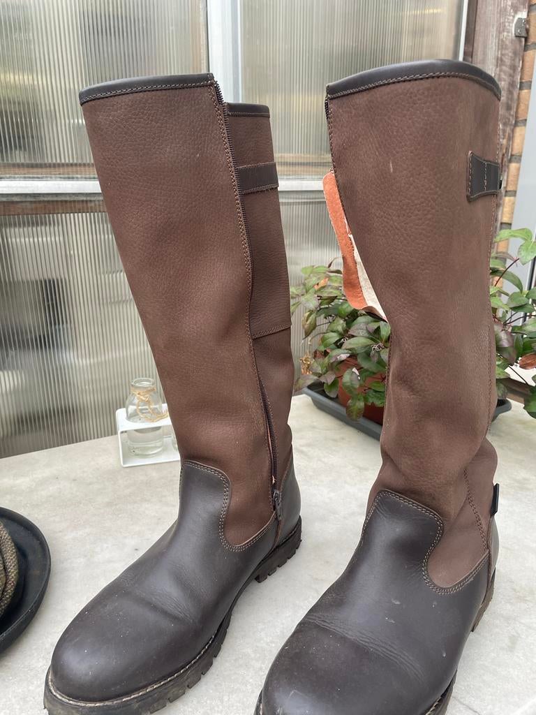 Leren Laarzen Human Nature Maat 42, Kleding | Dames, Schoenen, Hoge laarzen, Bruin, Ophalen of Verzenden, Zo goed als nieuw