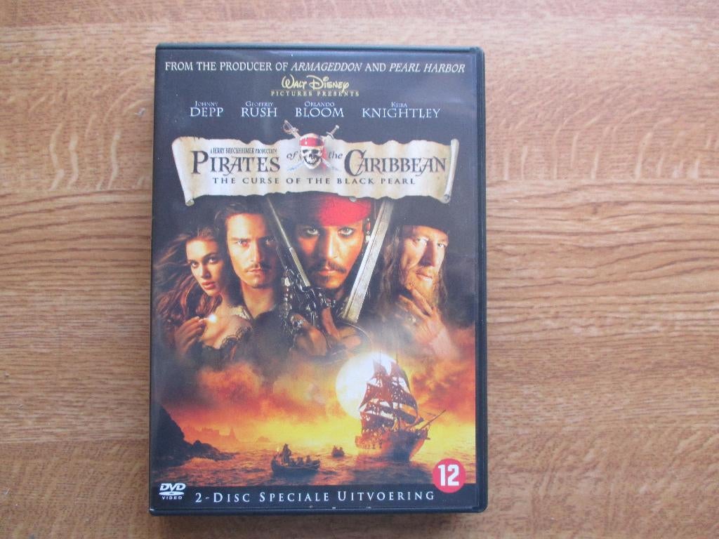 pirates of the caribbean -curse of black pearl- -2 dvd's- (1, Cd's en Dvd's, Alle leeftijden, Verzenden, Zo goed als nieuw