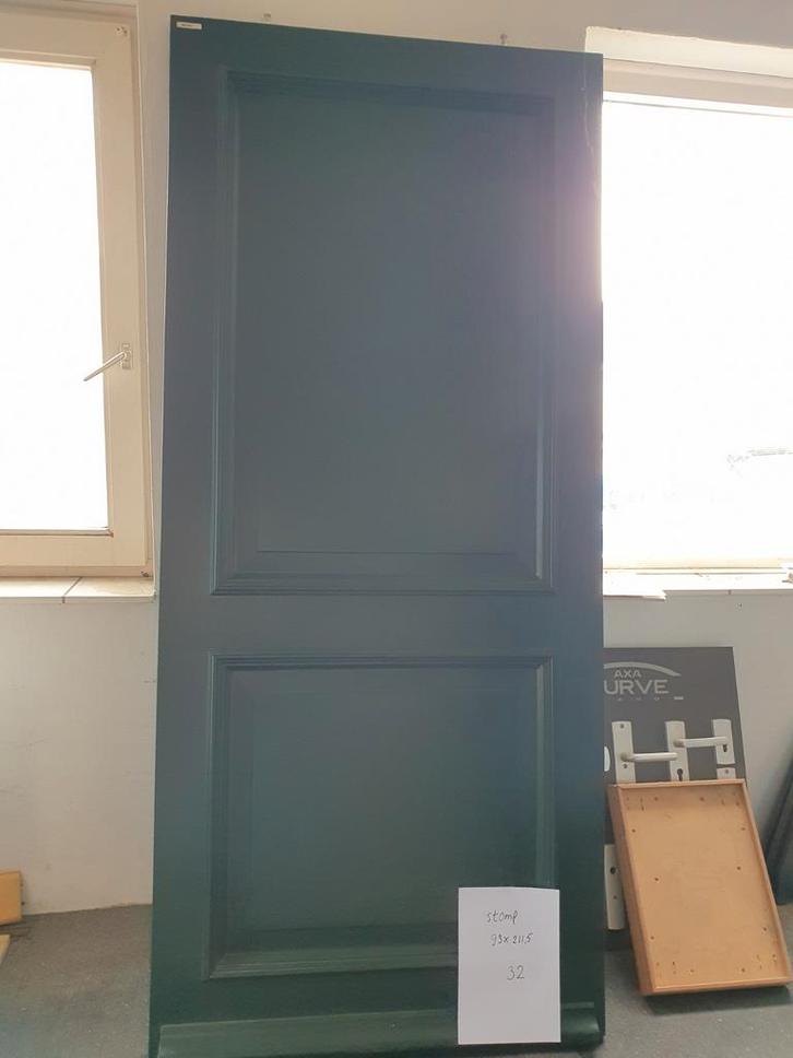 Voordeur groen WK 1611 buitendeur deur 93x211.5 Weekamp, Doe-het-zelf en Verbouw, Deuren en Horren, Buitendeur, 200 tot 215 cm