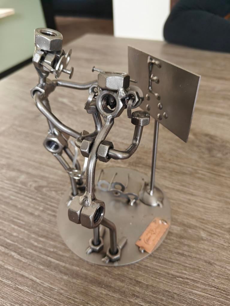 Oogmeting bij de opticien, Metalen moerenmannetje, Ophalen of Verzenden, Nieuw, Mens