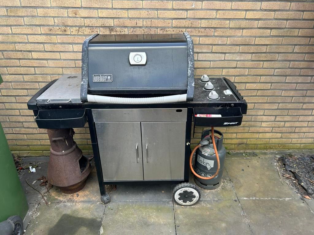 Weber spirit zwart, Ophalen, Gebruikt