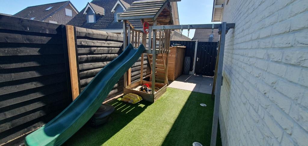 Wickey Speeltoestel met Glijbaan en div. Schommels, Ophalen, Gebruikt, Schommel