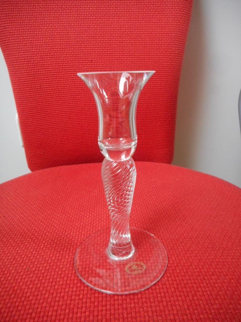 Kristal kandelaar, made in Hungary, Ophalen of Verzenden, Kristal