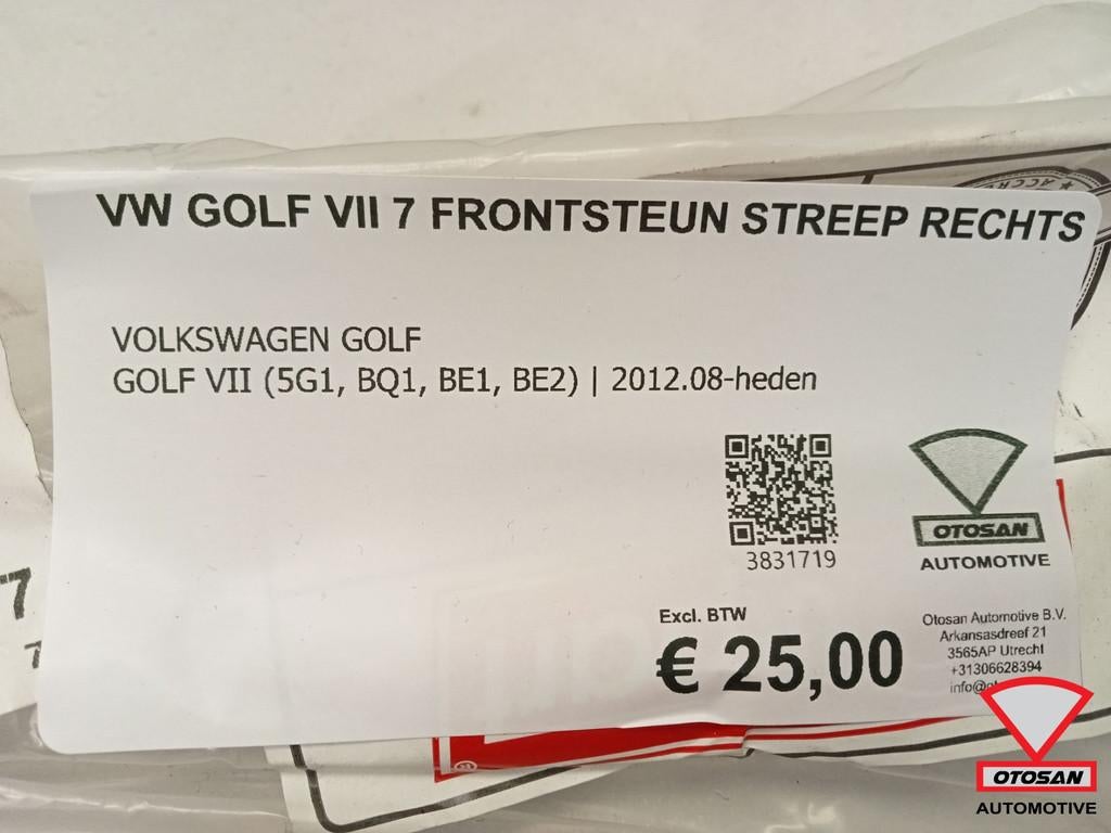 VW Golf VII 7 Frontsteun Streep Rechts, Gebruikt, Volkswagen, Volkswagen AG, Berliner Ring 2
38440  Wolfsburg, DE