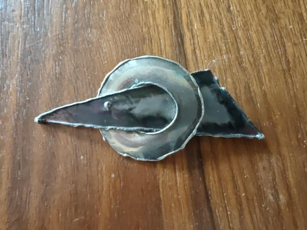 Zilveren/verzilverde broche, Ophalen, Zo goed als nieuw, Zilver, Zilver