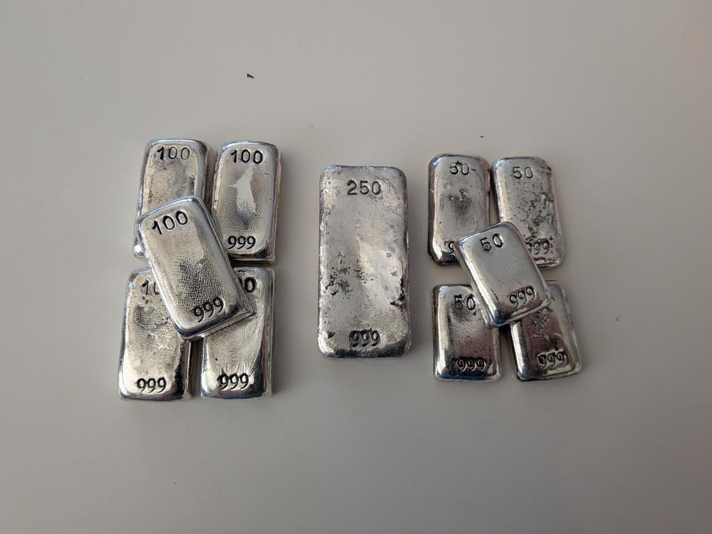 Zilver kilo aan zilverbaartjes te koop., Postzegels en Munten, Edelmetalen en Baren, Ophalen of Verzenden, Zilver