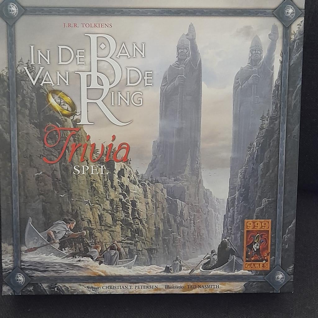 In de ban van de ring, Trivia bordspel, Ophalen of Verzenden, Zo goed als nieuw, 999 games.