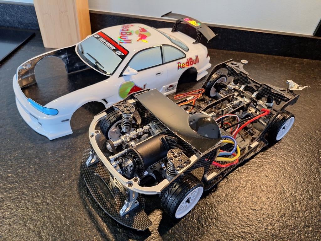FJ9 drift auto met open mechanische delen, Ophalen of Verzenden