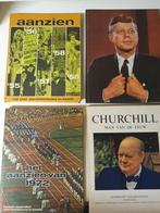 4 historische boeken set: Aanzien, Kennedy, Churchill, Ophalen of Verzenden, 20e eeuw of later, Gelezen, Overige gebieden